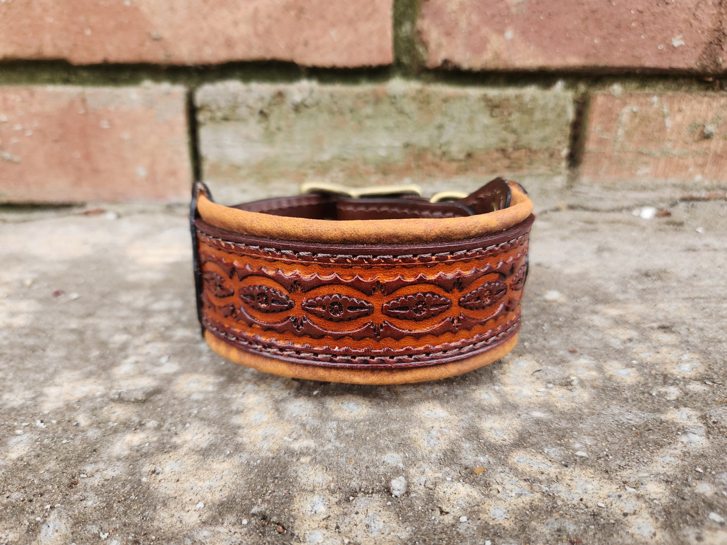 Brown Geometric Collar