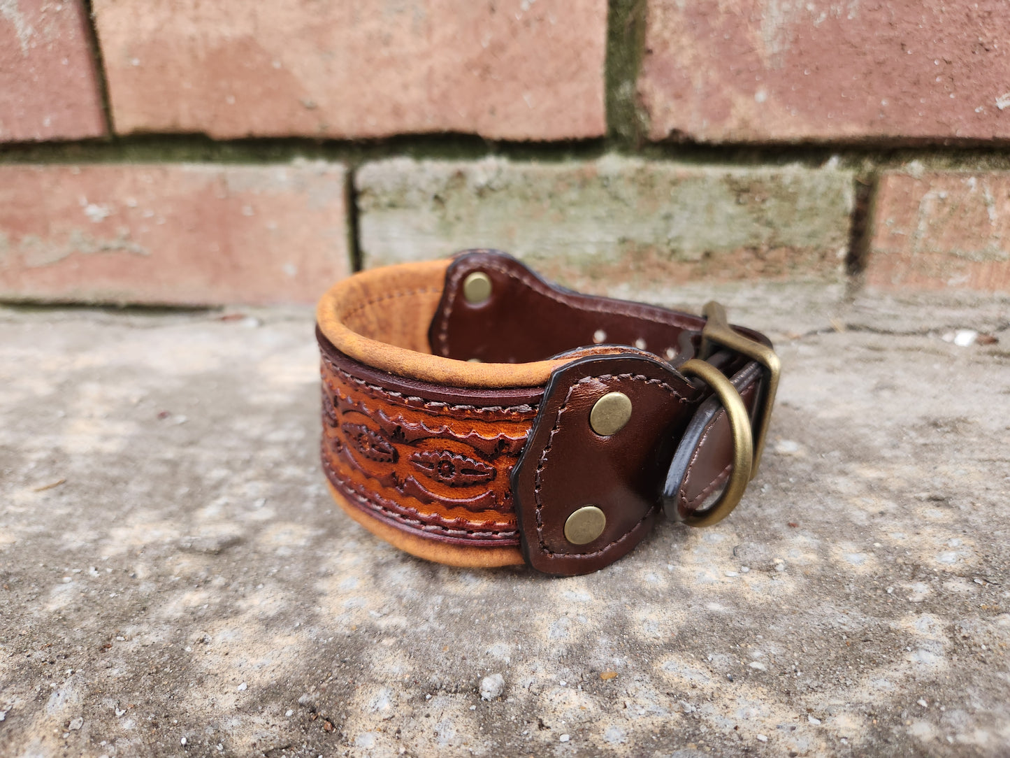 Brown Geometric Collar