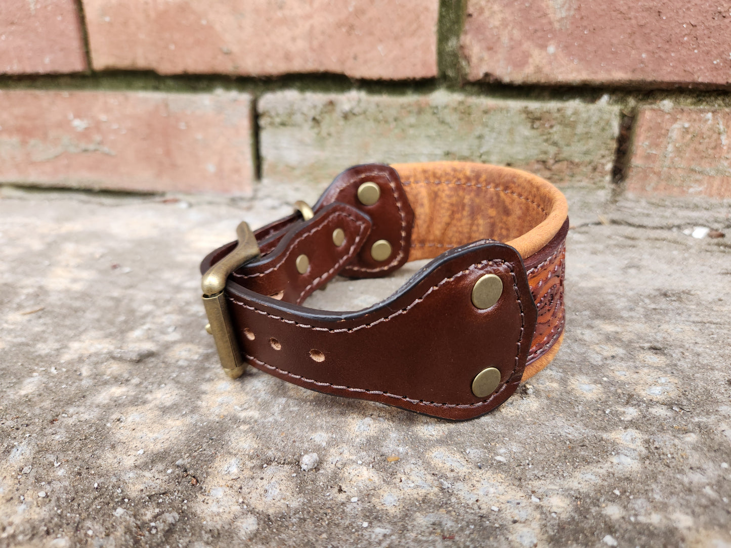 Brown Geometric Collar
