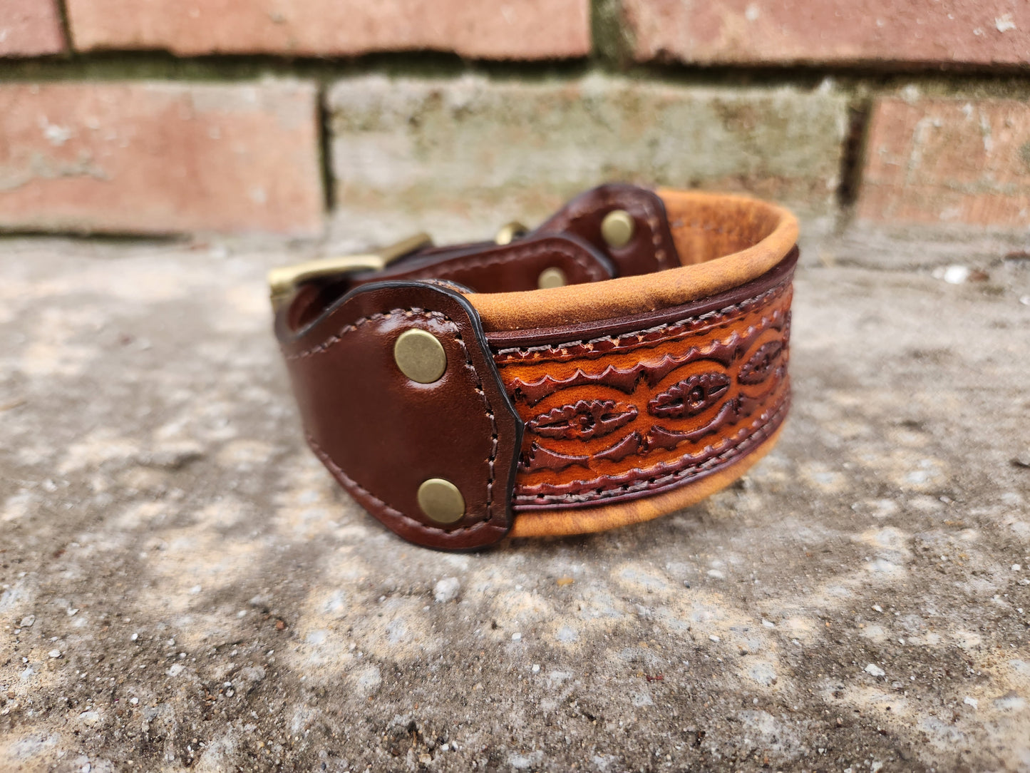Brown Geometric Collar