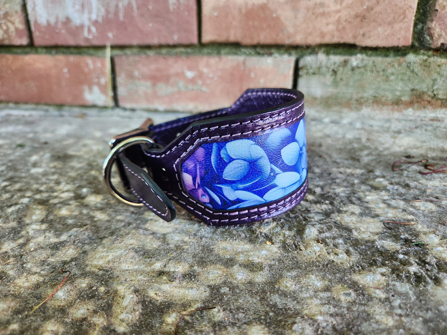 Custom Purple Floral Collar
