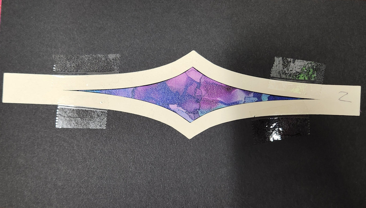 Watercolor Rainbow Leather