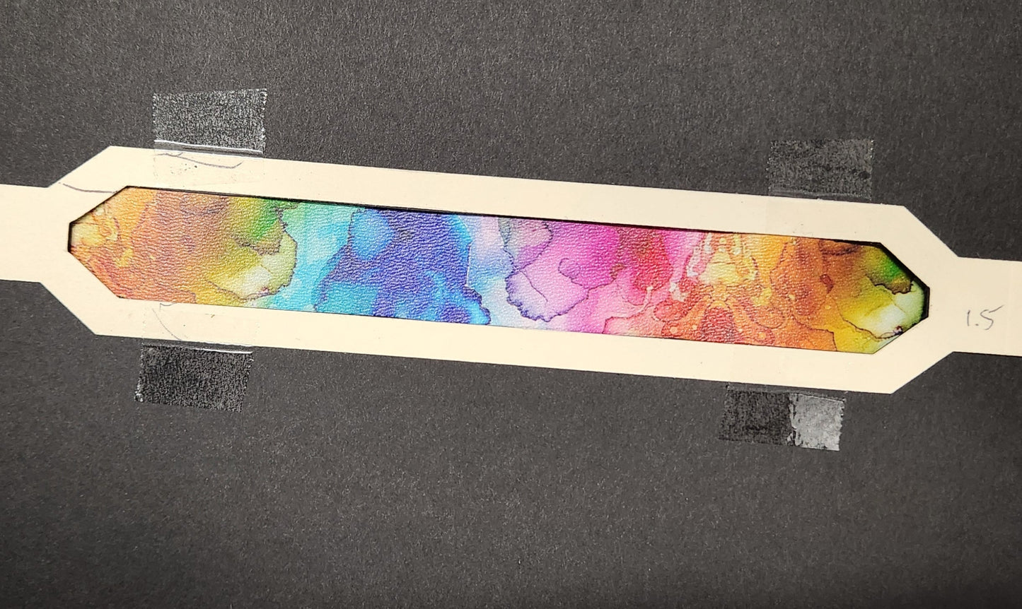 Watercolor Rainbow Leather