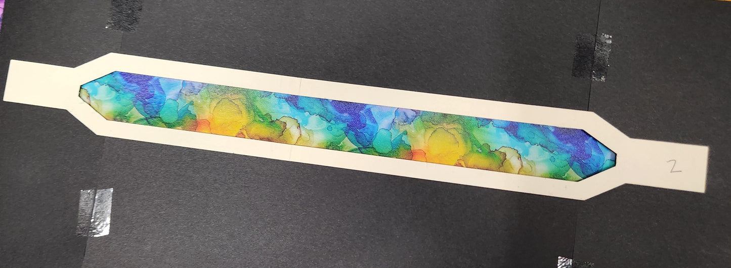 Watercolor Rainbow Leather