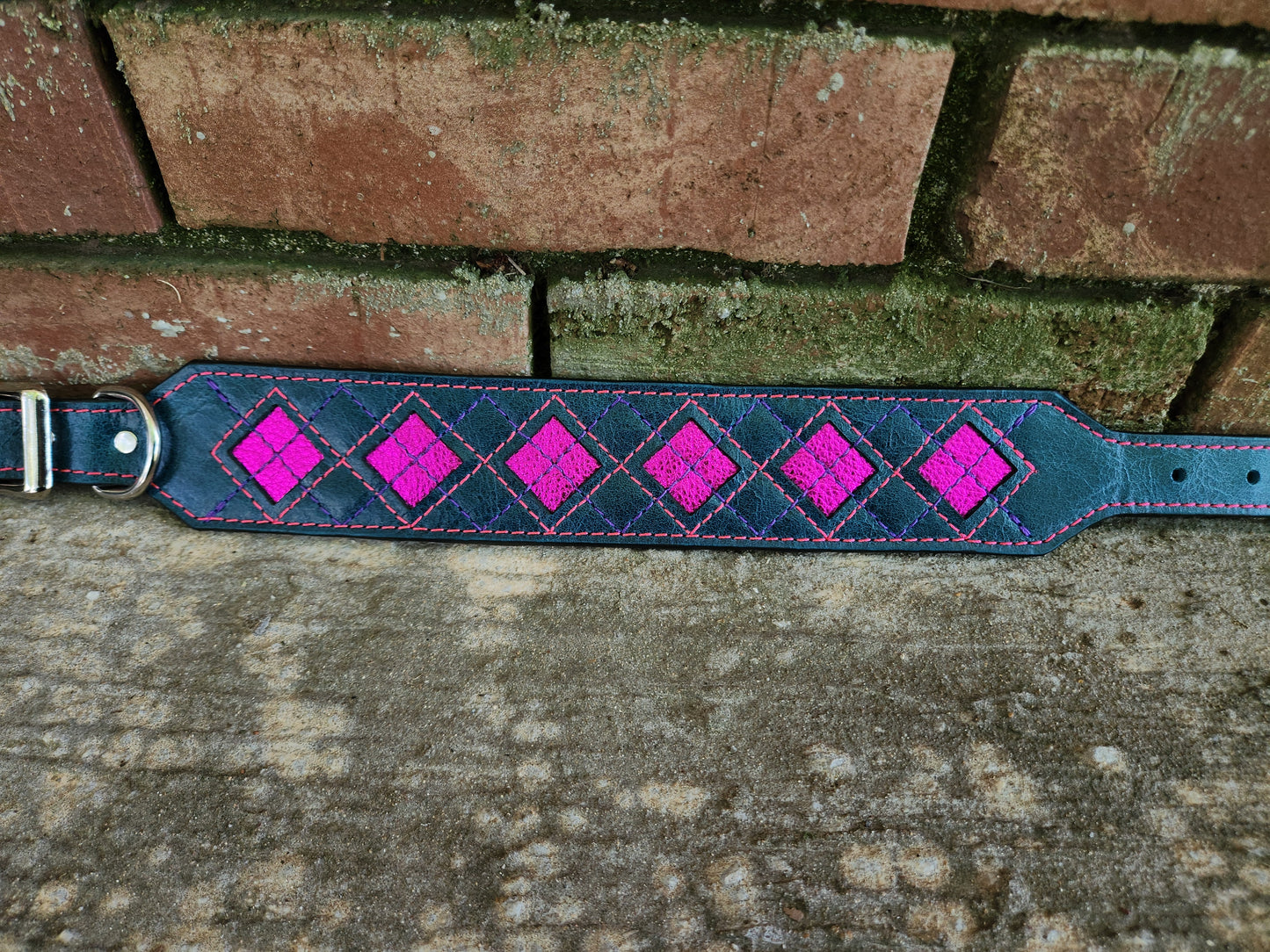 Pink Argyle Collar