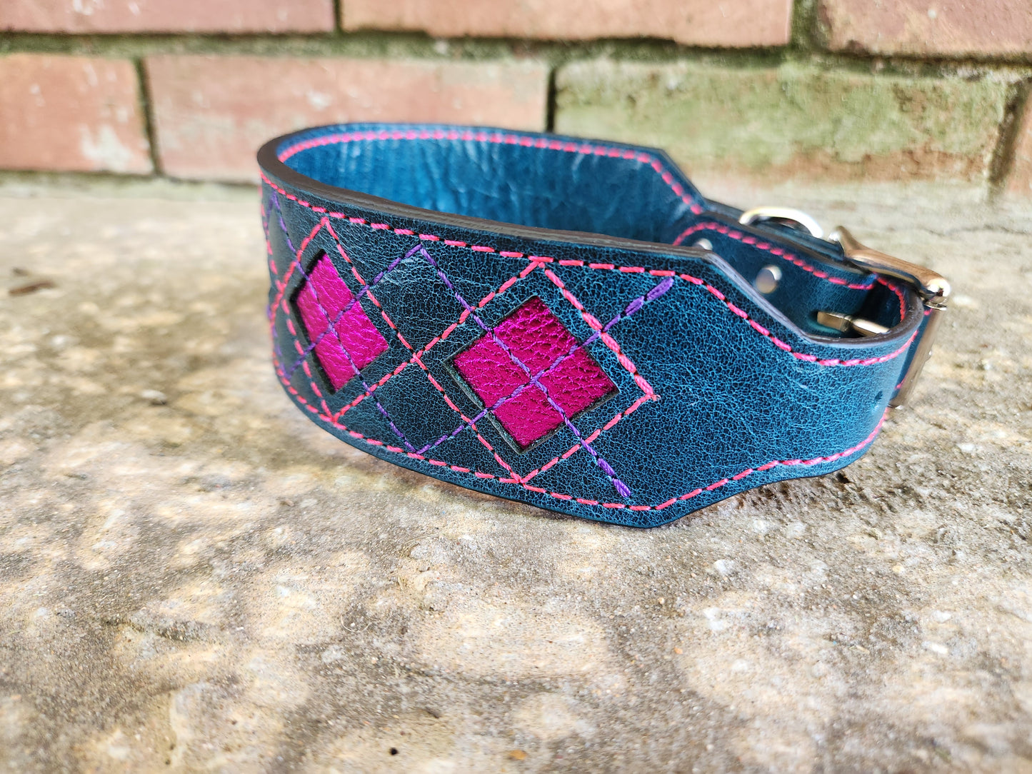 Pink Argyle Collar