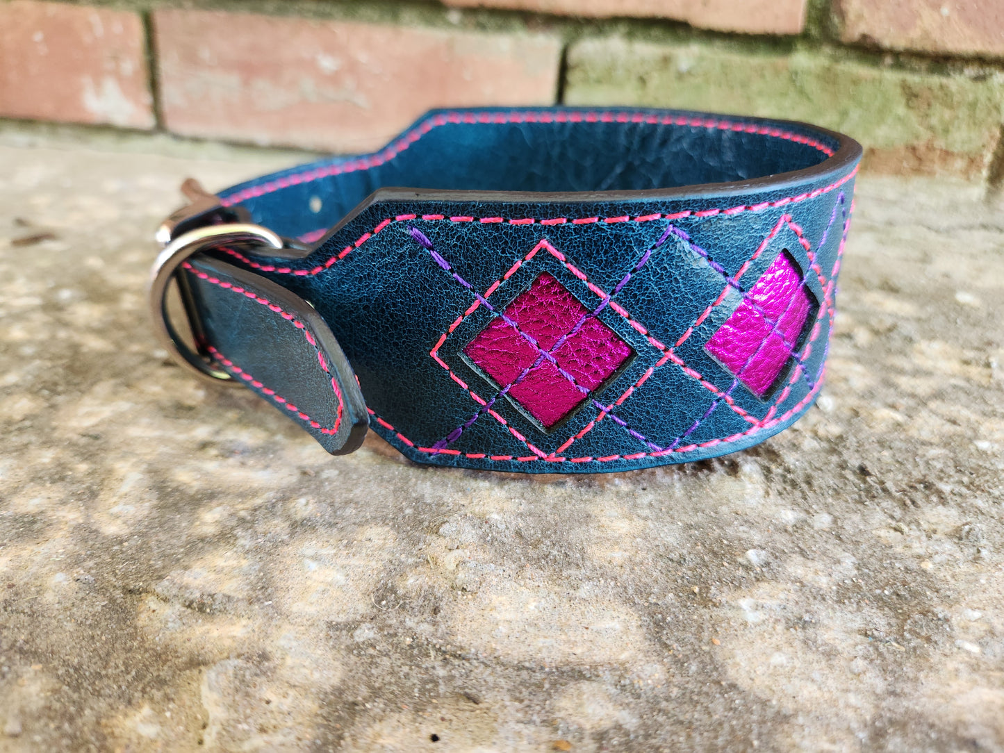 Pink Argyle Collar