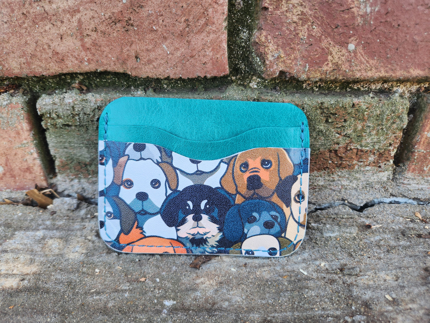 Horizontal Card Wallet Printed Pocket
