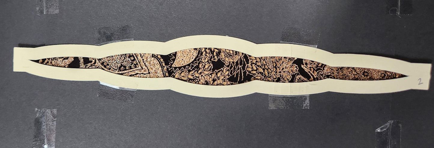 Metallic Copper Suede