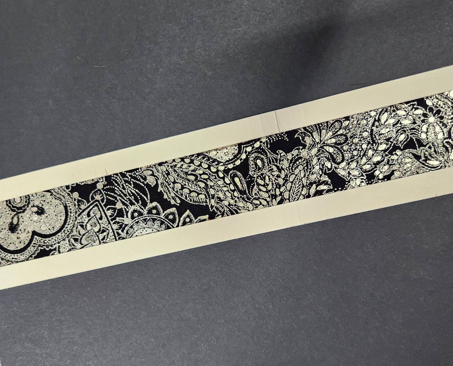 Metallic Silver Suede