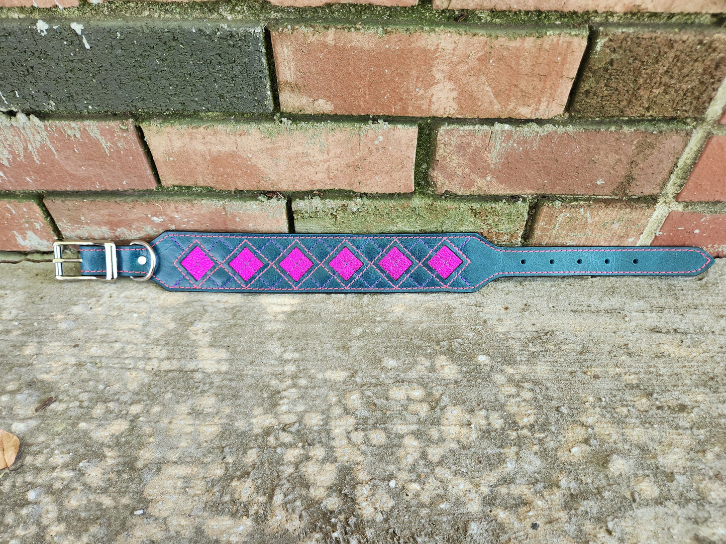 Pink Argyle Collar