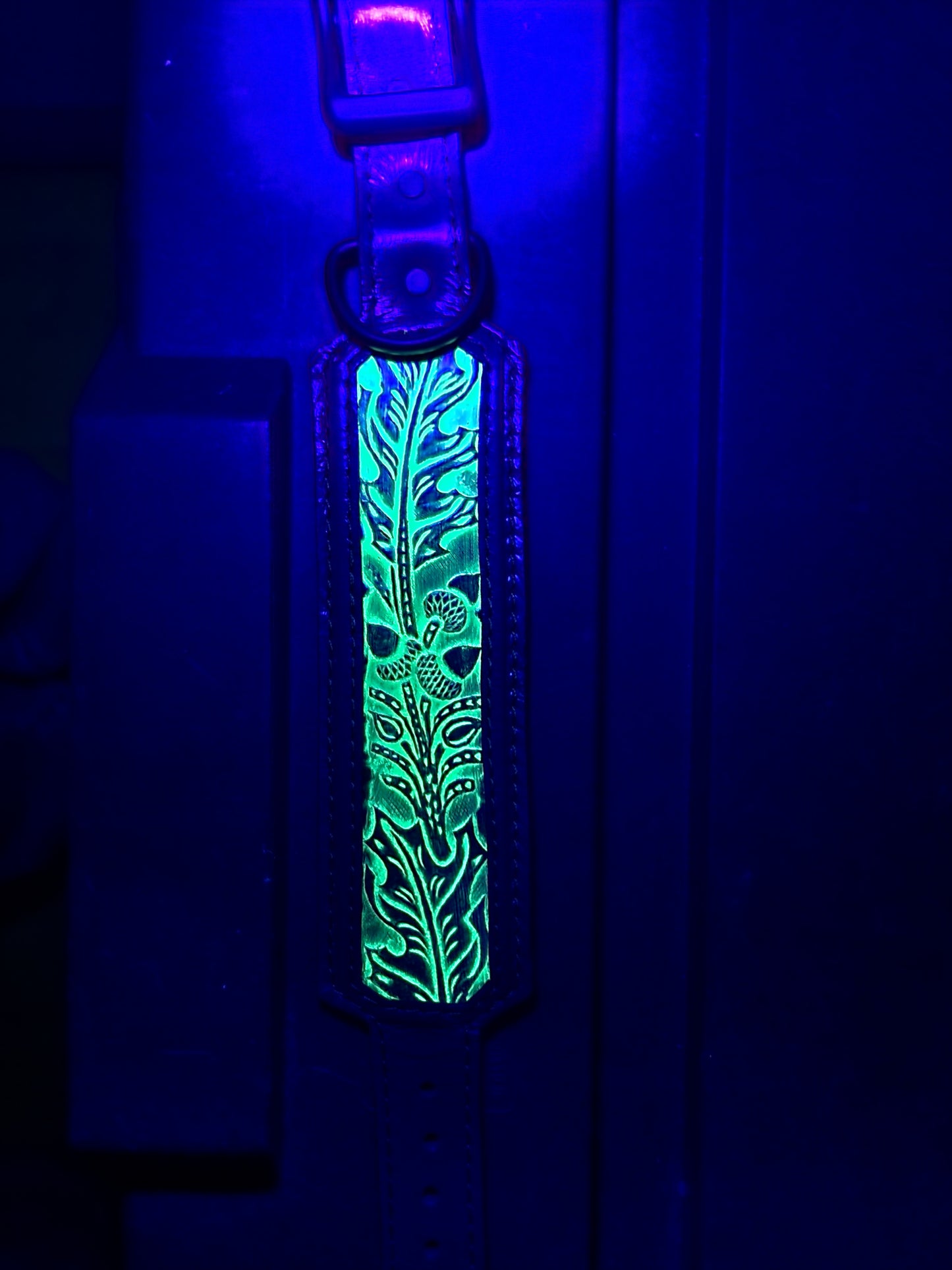 Purple and Green Leaf Collar