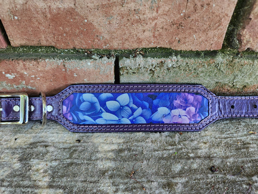Custom Purple Floral Collar