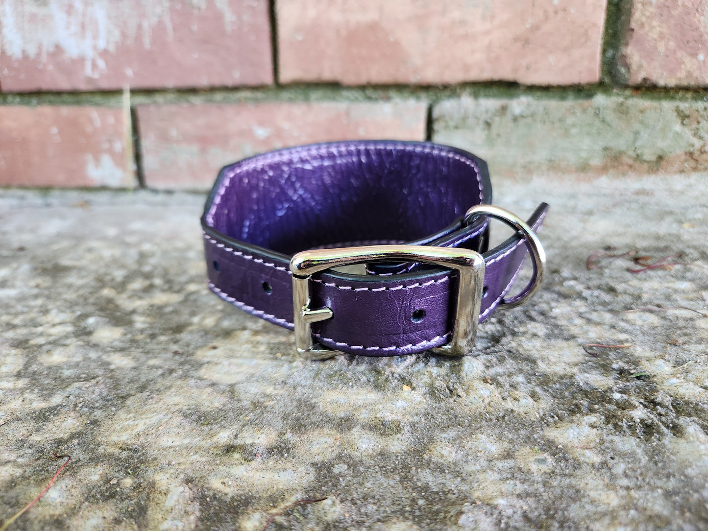 Custom Purple Floral Collar