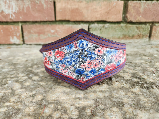 Red Patriotic Floral Collar