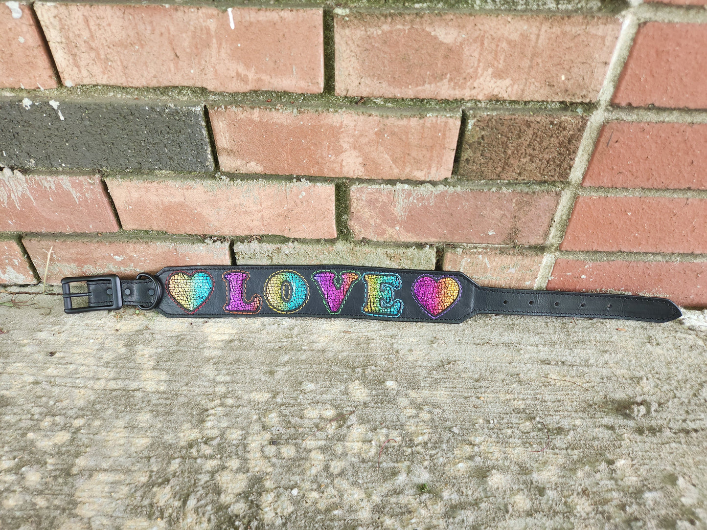Custom Love & Hearts Collar