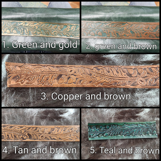 Custom Acorn and Leaves Collars