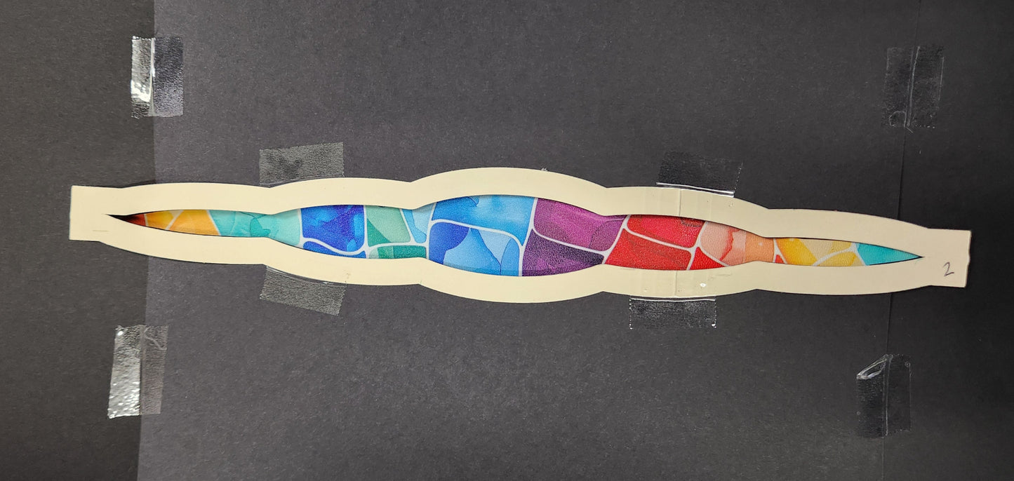 Rainbow Mosaic Leather