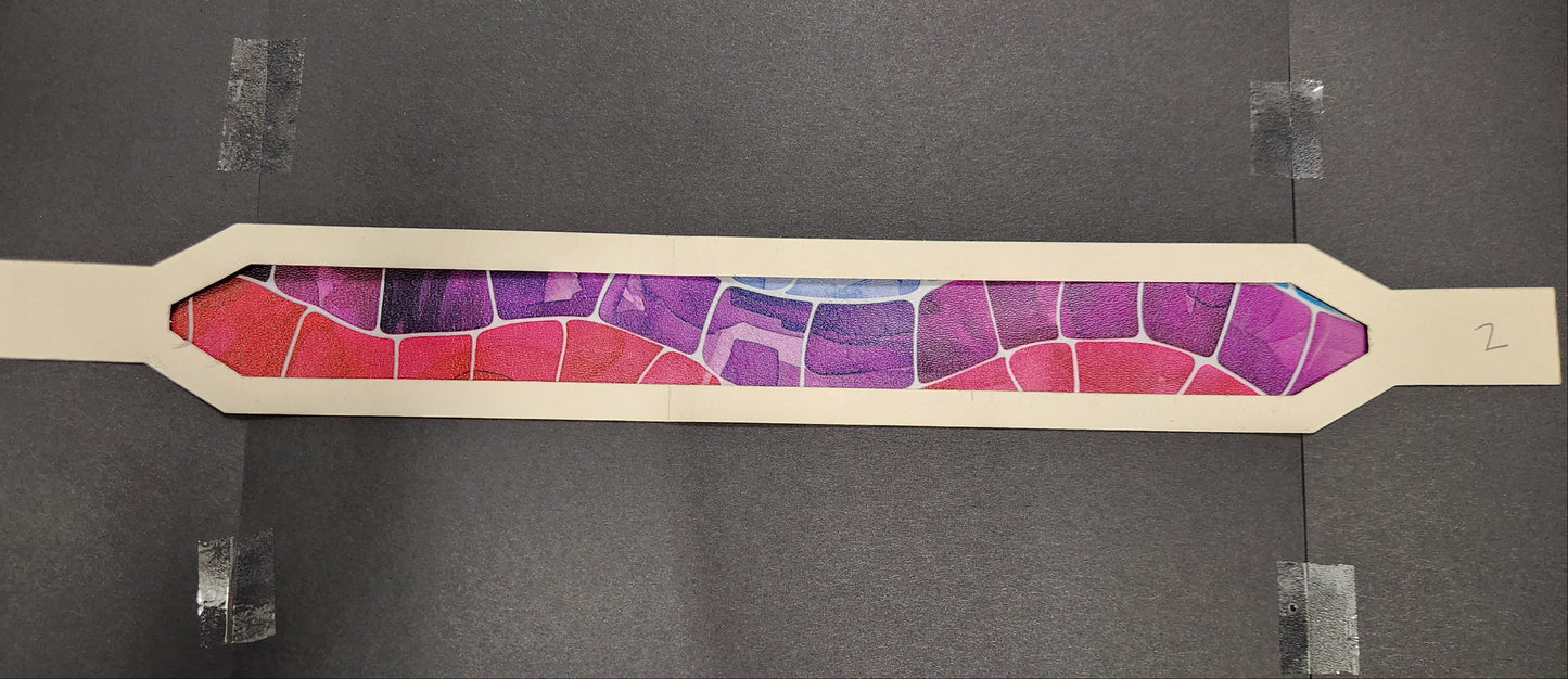 Rainbow Mosaic Leather