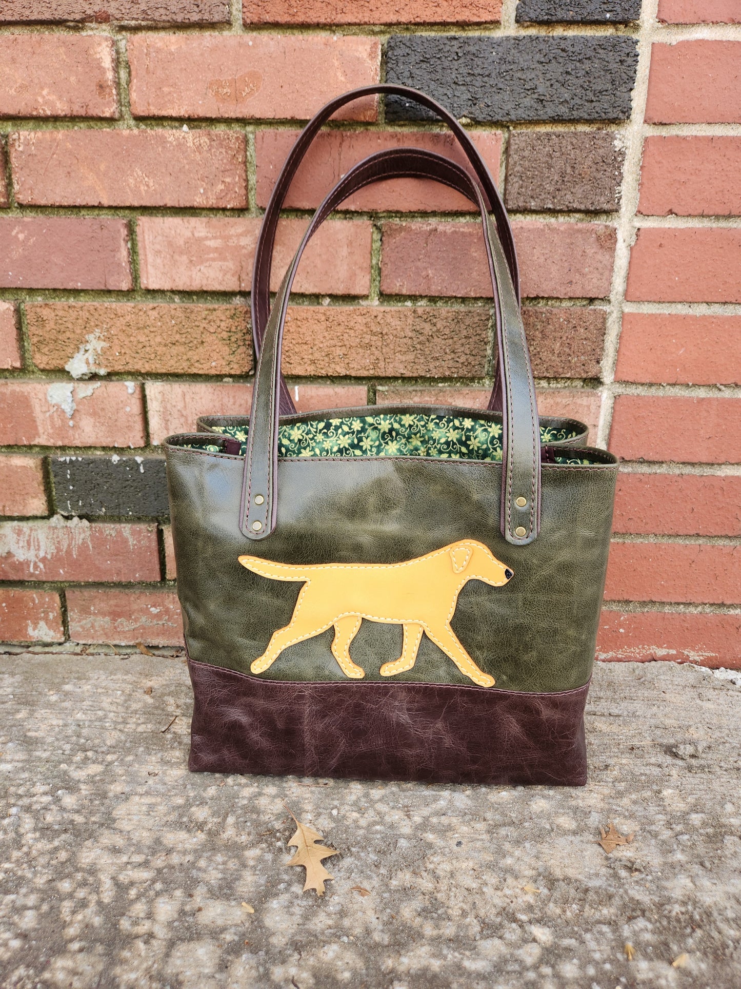 Tote Bag Dual Color with Applique