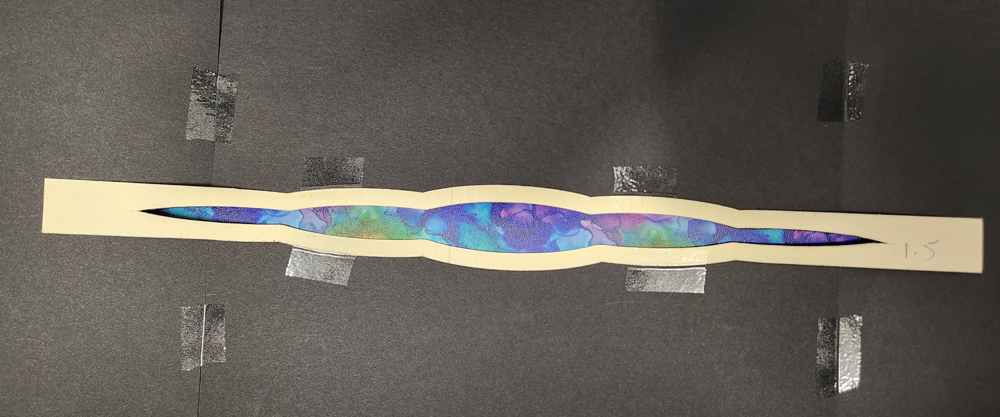 Watercolor Rainbow Leather
