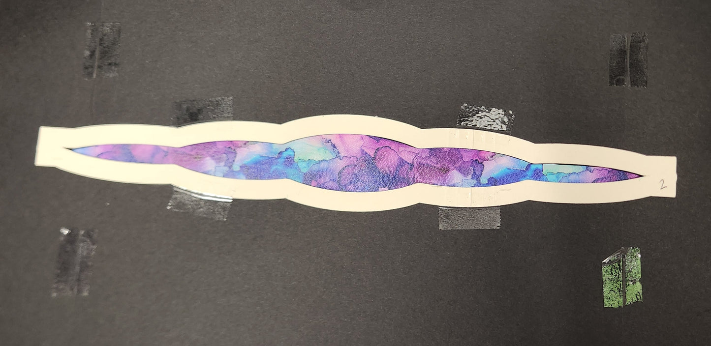 Watercolor Rainbow Leather