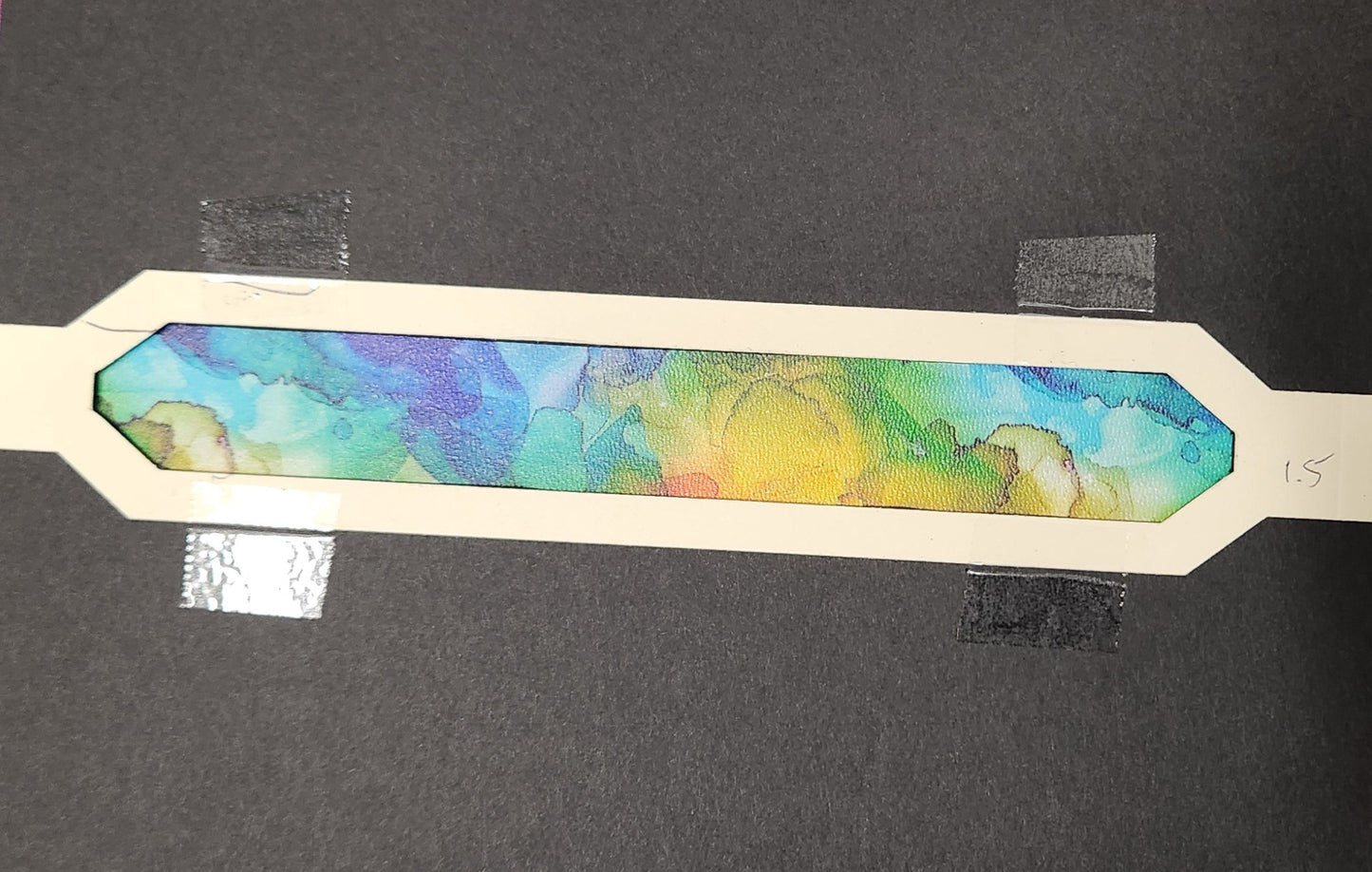Watercolor Rainbow Leather