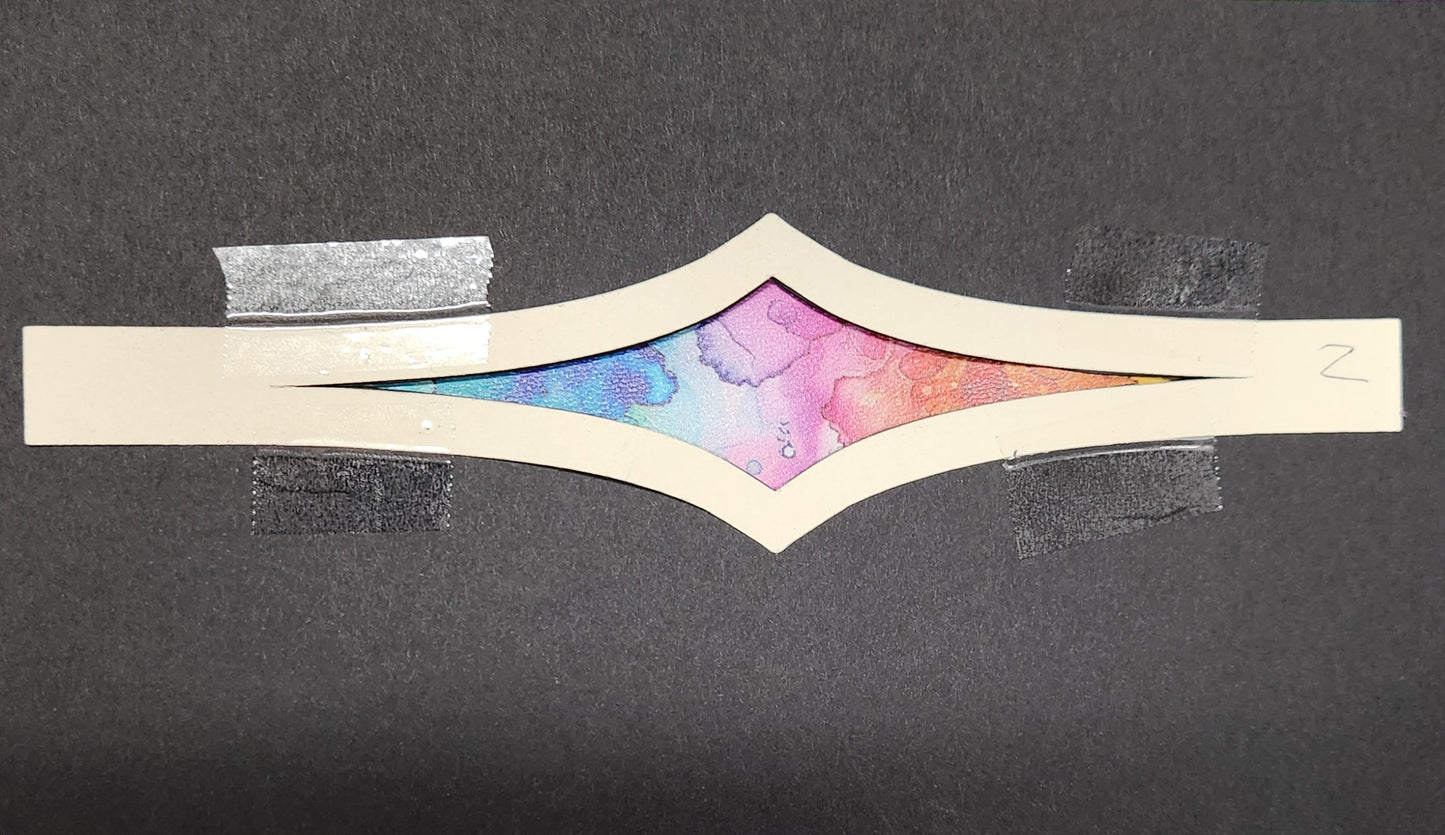 Watercolor Rainbow Leather