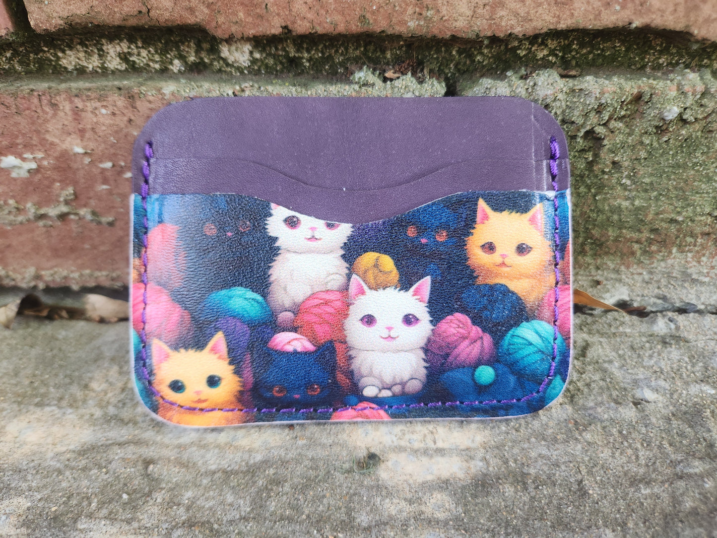 Horizontal Card Wallet Printed Pocket