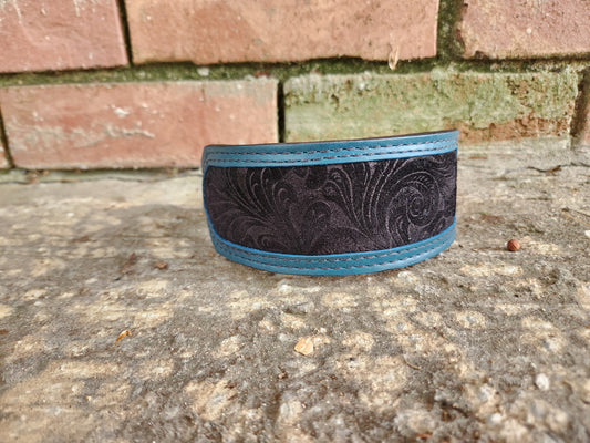 Teal and black martingale