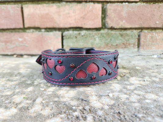 10.5-14.5in Hearts Collar