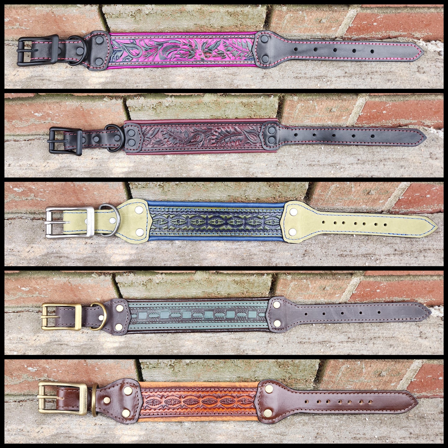 Custom Acorn and Leaves Collars