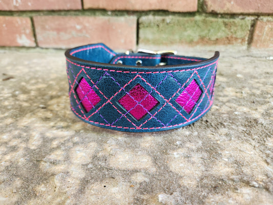 Pink Argyle Collar