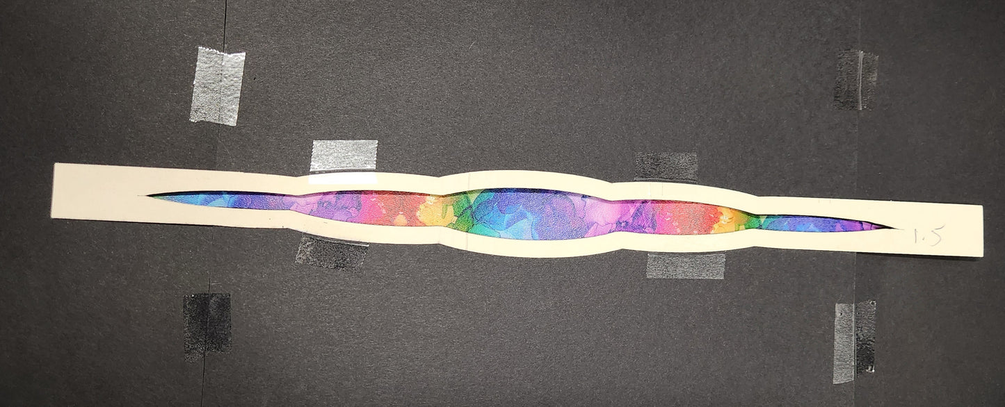 Watercolor Rainbow Leather